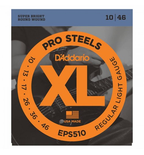 D'addario  Pro Steels 0.10-0.46 Set Elektro Gitar Teli EPS510