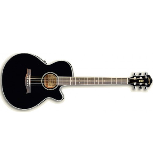 İbanez Siyah Elektro Akustik Gitar AEG8E-BK