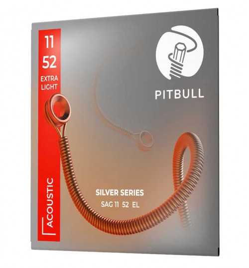 Pitbull Strings Silver Series SAG 11-52EL Akustik Gitar Teli 011-052