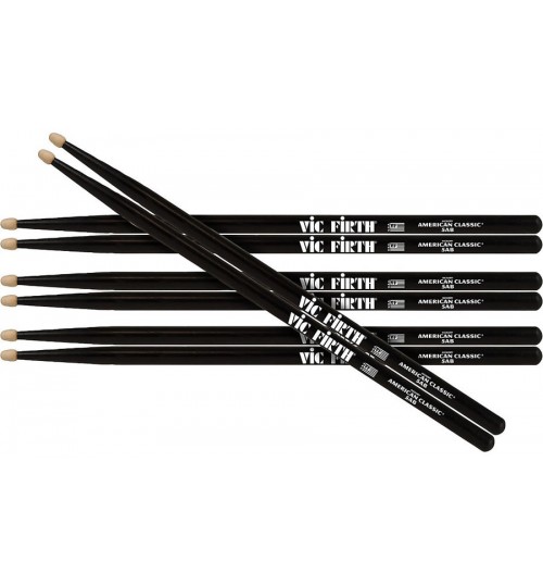 BAGET (3+1 ÇİFT), 5A WOOD BLACK PAINTED, HICKORY,